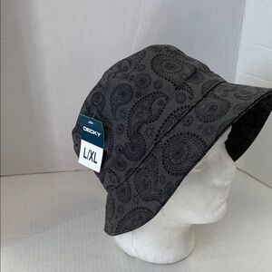 Decky L/XL Black Paisley Bucket Hat - Men's Hat